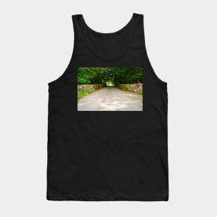 Rural Countryside Road & Trees - Rural Scenery - Ceredigion, Wales Tank Top